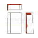 5/4 Chaperongevelpan Links 90° Monier Horizon