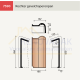 Chaperongevelpan Rechts 70° Koramic Modula