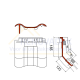 Knikgevelpan Links 140° Monier Rubin 9V