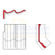 Knikgevelpan Links 140° Monier Sneldek Star