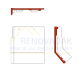 Knikgevelpan Links 140° Monier Tegalit