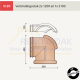 Halfronde Verbindingsstuk 2xHalfrond 1200 1xHalfrond Hoekkeper 3100 Koramic Tuile du Nord 18
