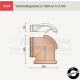 Halfronde Verbindingsstuk 2xHalfrond 1200 1xHalfrond Hoekkeper 3100 Koramic Tuile du Nord 44