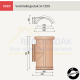 Halfronde Verbindingsstuk 3xHalfrond 1200 Koramic Tuile du Nord 993
