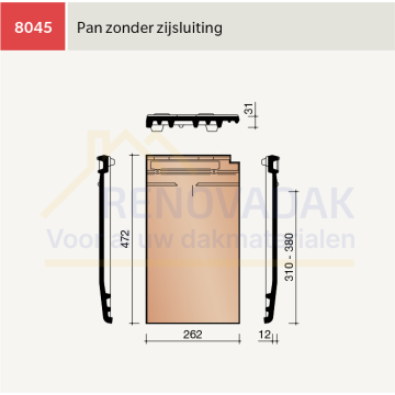 Eindpan Links Koramic Actua 10 EB