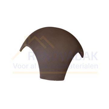 Broekstuk 3xHalfrond Type S Monier Bretagne Moka Engobe