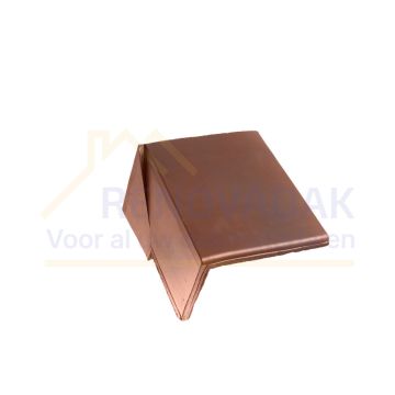 Chaperongevelpan Links 90° Monier Bretagne Rood rustiek Engobe