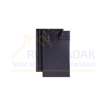 Dakpan Monier Bretagne Antraciet vol donker Engobe