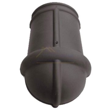 Halfronde Hoekkeperbeginvorst Type S Monier Bretagne Moka Engobe