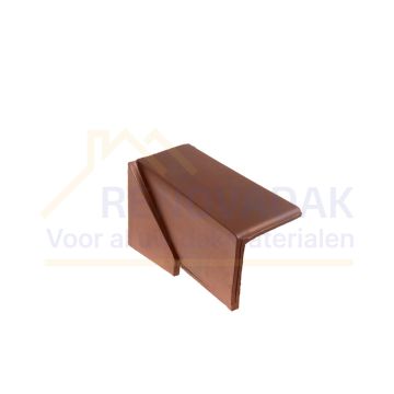 Halve Chaperongevelpan Links 90° Monier Bretagne Rood rustiek Engobe