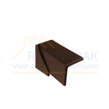 Halve Chaperongevelpan Links 90° Monier Bretagne Moka Engobe