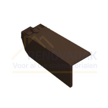 Halve Gevelpan Links Monier Bretagne Moka Engobe