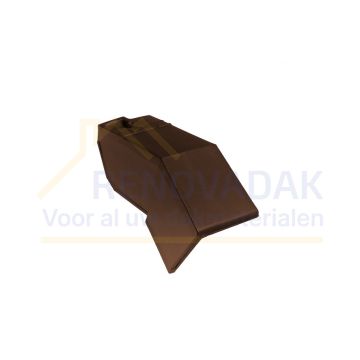 Halve Knikgevelpan Links 140° Monier Bretagne Moka Engobe