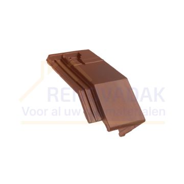 Halve Knikgevelpan Rechts 140° Monier Bretagne Rood rustiek Engobe