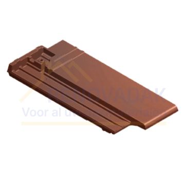 Halve pan Rechts Monier Bretagne Rood rustiek Engobe
