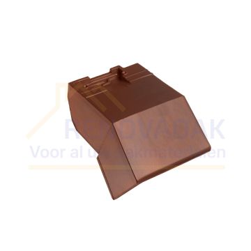 Knikgevelpan Links 140° Monier Bretagne Rood rustiek Engobe