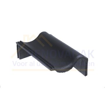 Chaperongevelpan Rechts 90° Monier Brugse pan Zwart Novo+