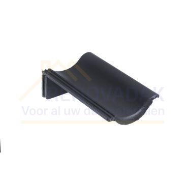 Chaperonpan 90° Monier Brugse pan Zwart Novo+