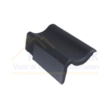 Gevelpan Links Monier Brugse pan Zwart Novo+