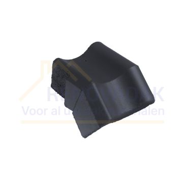 Knikgevelpan Links 140° Monier Brugse pan Zwart Novo+