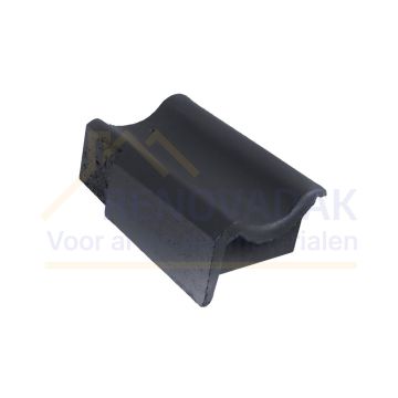 Ondergevelpan Links Monier Brugse pan Zwart Novo+