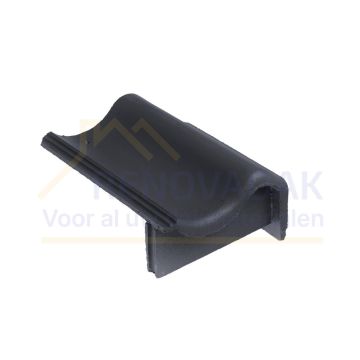 Ondergevelpan Rechts Monier Brugse pan Zwart Novo+