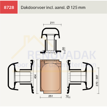 Doorvoerpan Koramic Datura Leikleur mat Engobe