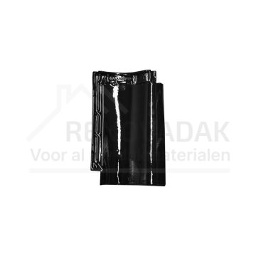 Dakpan Monier De Nieuwe Hollander-V Gitzwart Glanzend verglaasd