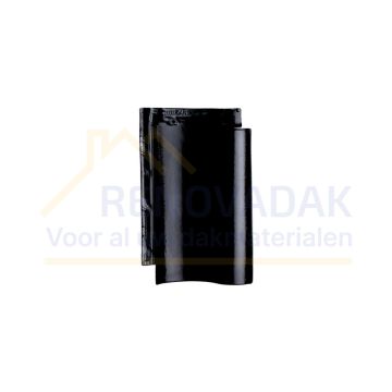 Dakpan Monier De Nieuwe Hollander-V Matzwart Mat verglaasd