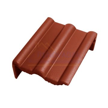 Chaperongevelpan Links 90° Monier Frankfurter Oranjerood Protegon mat