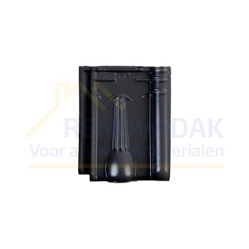 Dakpan Monier Kruispan Matzwart Mat verglaasd