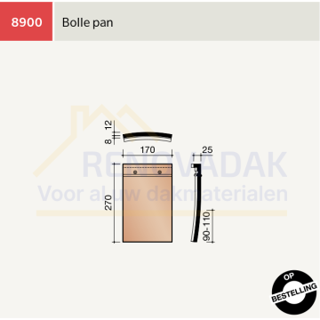 Bollepan Koramic Leipan 301 Natuurrood Naturel