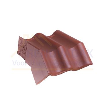 Knikgevelpan Links 140° Monier Low Pitch System Rood Natura