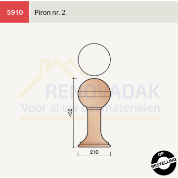 Piron nr. 2 Koramic Madura Zwart Verglaasd