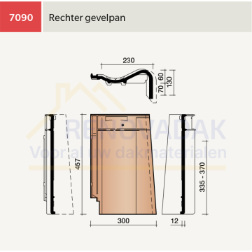 Gevelpan Rechts Koramic Madura