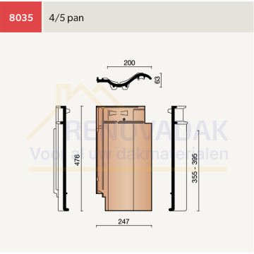 4/5 pan Koramic MaduraMax Leikleur mat Engobe