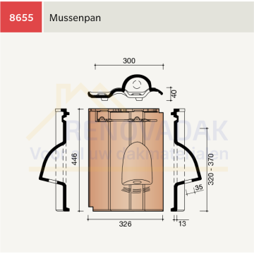 Mussen Vogelpan Koramic Modula Gewolkt Engobe