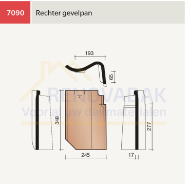 Gevelpan Rechts Koramic Oude Holle 451