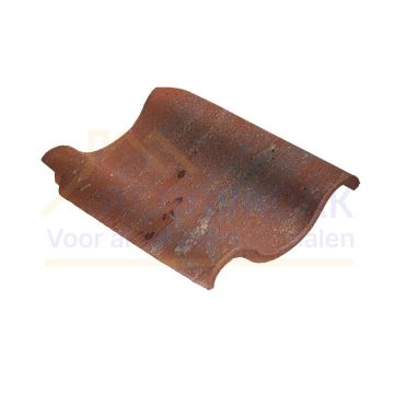 Dakpan met dubbelewel Monier Oude Holle Oud rood 1880
