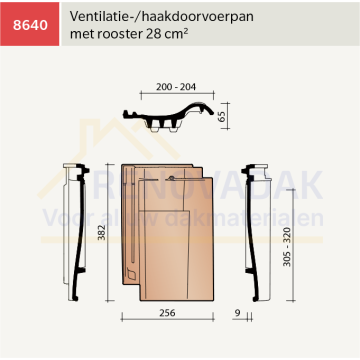 Ventilatiepan Koramic OVH Vario