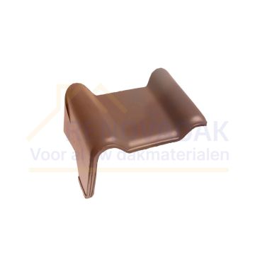 Chaperongevelpan Links 90° Monier Postel Orage Rood rustiek Engobe