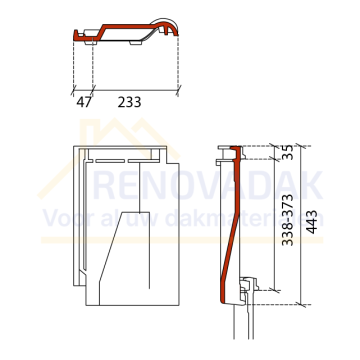 Ventilatiepan Monier Rubin 11V Natuurrood Naturel