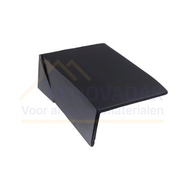 Chaperongevelpan Links 90° Monier Signy-Finnez Antraciet mat vol donker Engobe