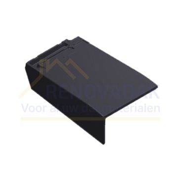 Gevelpan Links Monier Signy-Finnez Antraciet mat vol donker Engobe