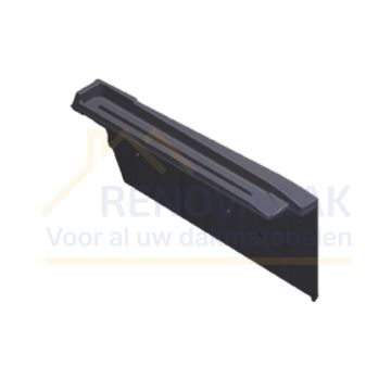 Gevelstuk Rechts Type S Monier Signy-Finnez Antraciet mat vol donker Engobe