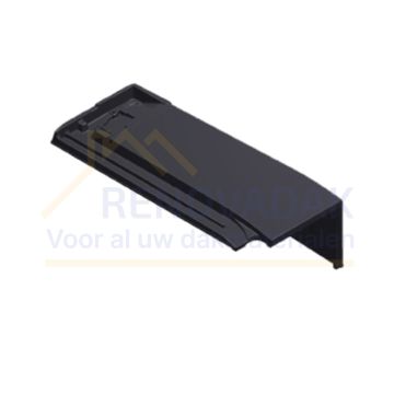 Halve Gevelpan Rechts Monier Signy-Finnez Antraciet mat vol donker Engobe
