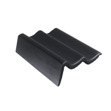 Chaperongevelpan Links 90° Monier Sneldek Aerlox Zwart Novo+