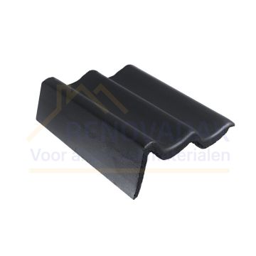 Chaperongevelpan Links 90° Monier Sneldek Classic Zwart Novo+