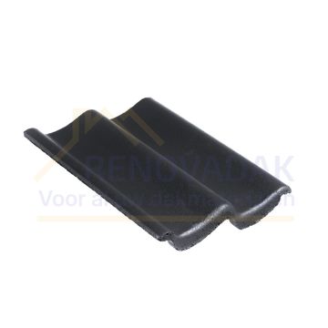 Dakpan met dubbelewel Monier Sneldek Classic Zwart Novo+