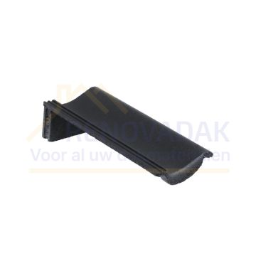 Halve Chaperonpan 90° Monier Sneldek Classic Zwart Novo+